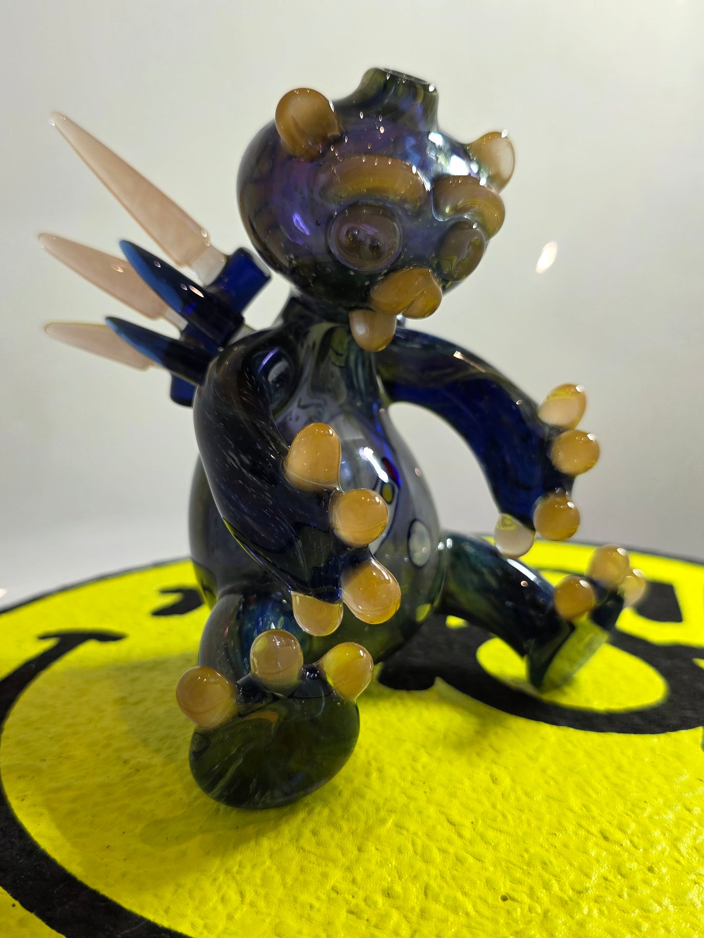Sherlock x Avatar Glass x N8 Miers Glass Rig . Bear shaped on a white background