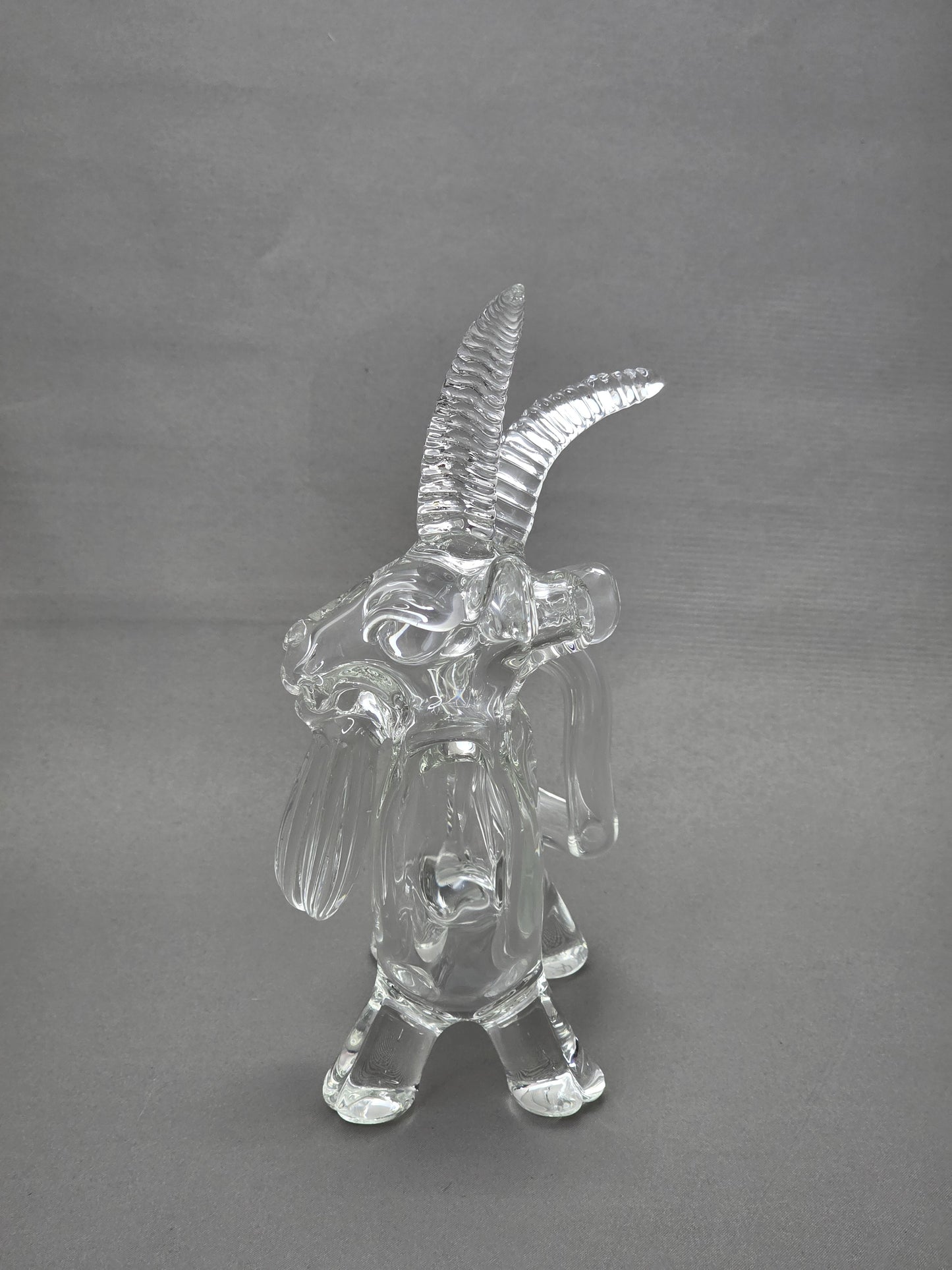 Robertson Glass Rig. Clear Goat glass rig on a white background 
