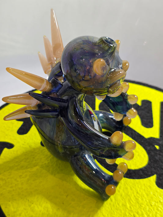 Sherlock x Avatar Glass x N8 Miers Glass Rig . Bear shaped on a white background
