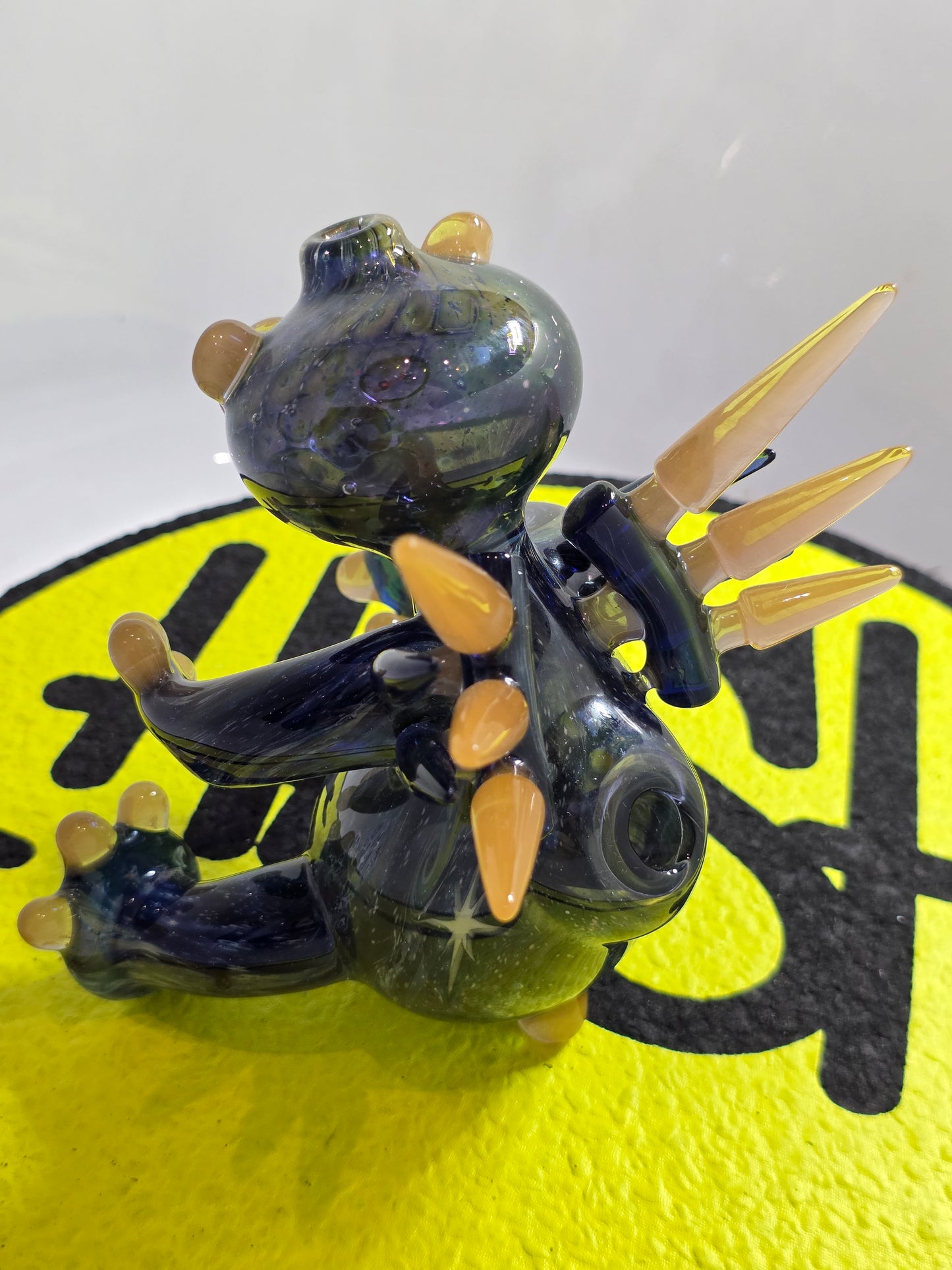 Sherlock x Avatar Glass x N8 Miers Glass Rig . Bear shaped on a white background