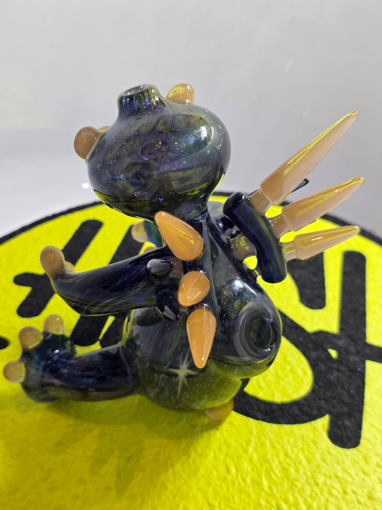 Sherlock x Avatar Glass x N8 Miers Glass Rig . Bear shaped on a white background