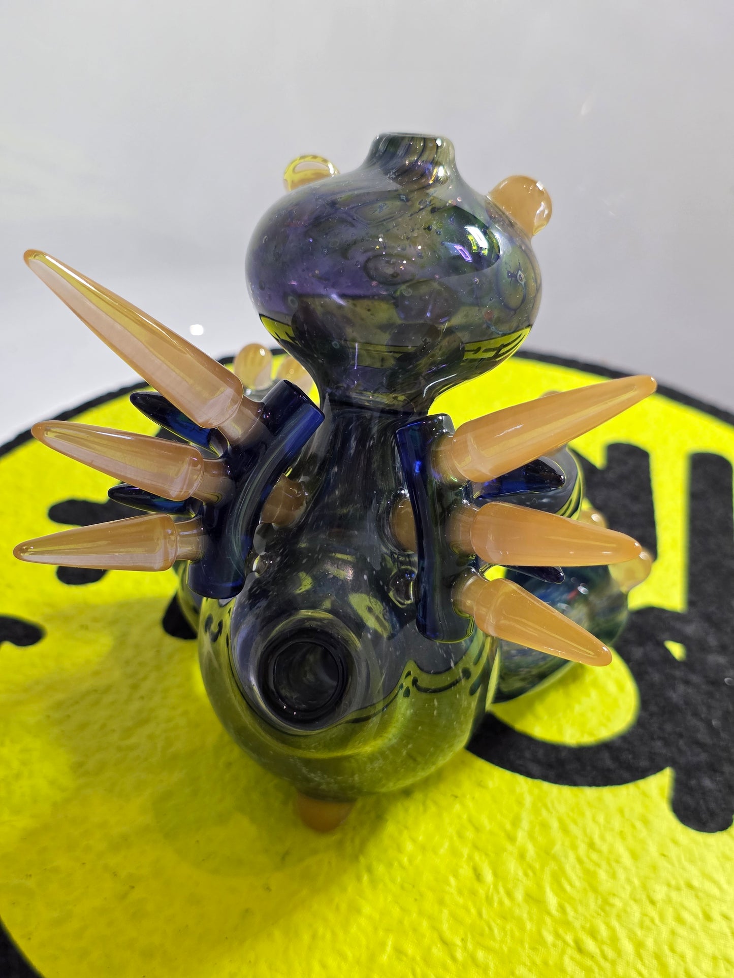 Sherlock x Avatar Glass x N8 Miers Glass Rig . Bear shaped on a white background