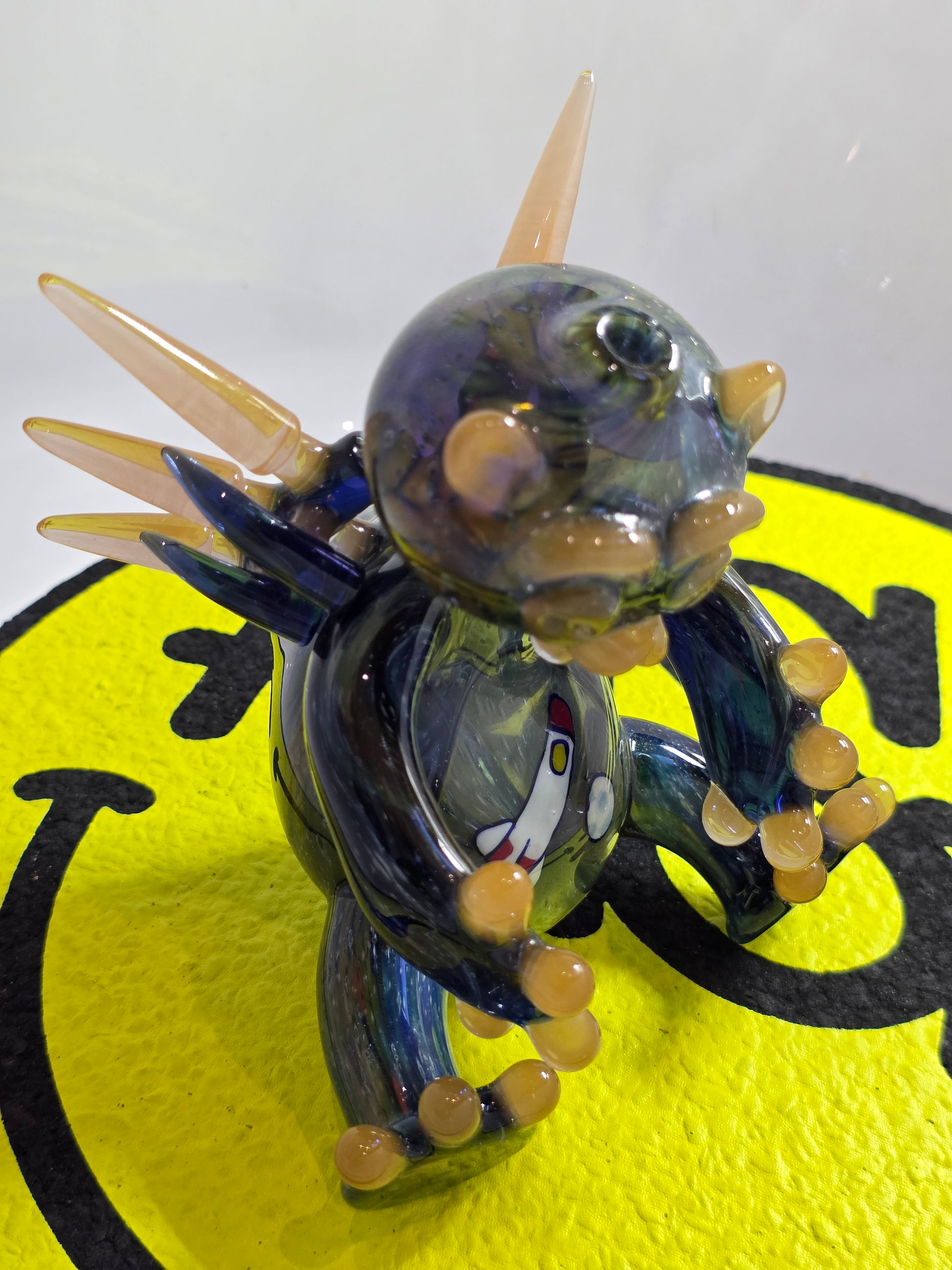 Sherlock x Avatar Glass x N8 Miers Glass Rig . Bear shaped on a white background
