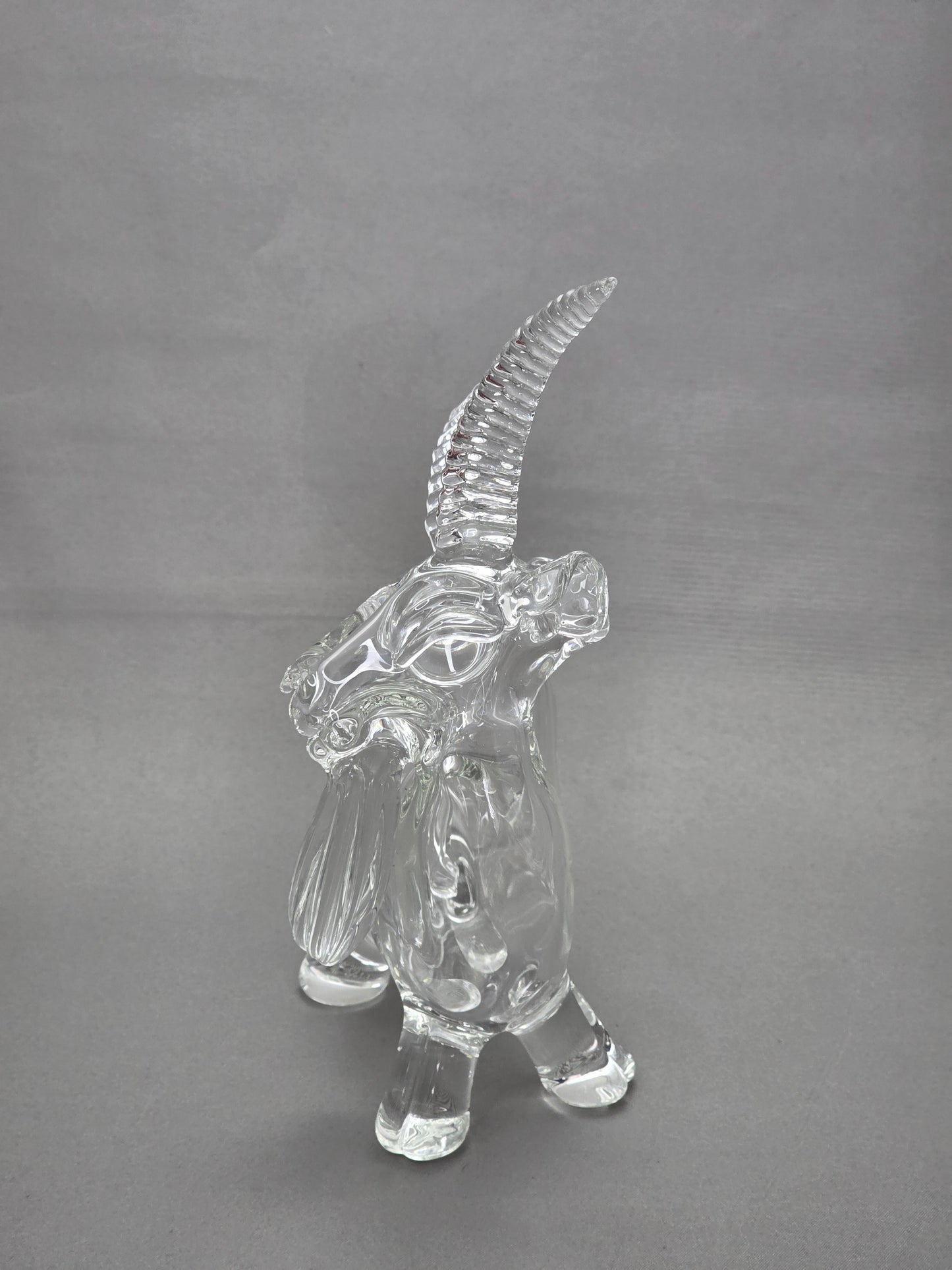 Robertson Glass Rig. Clear Goat glass rig on a white background 