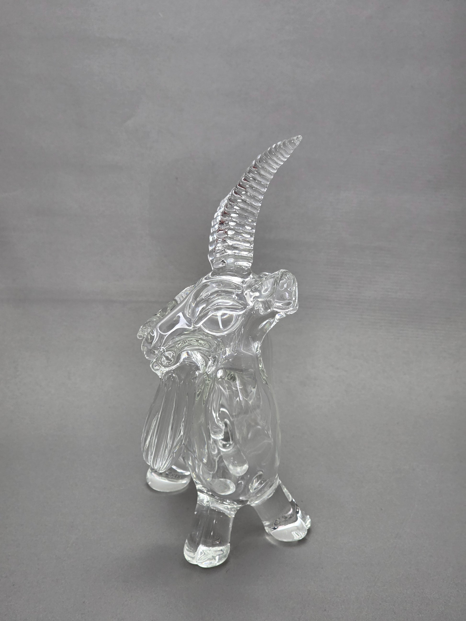 Robertson Glass Rig. Clear Goat glass rig on a white background 