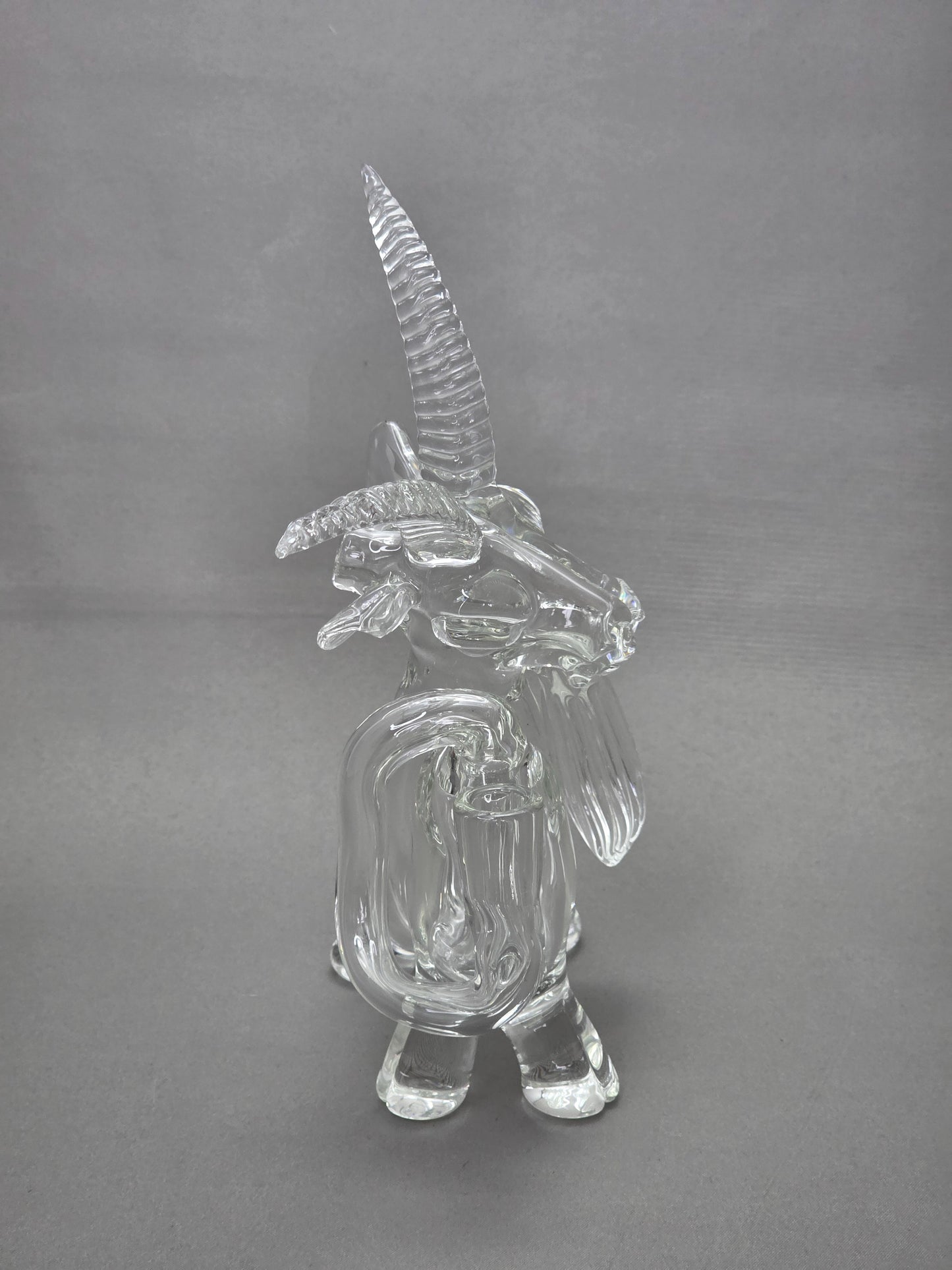 Robertson Glass Rig. Clear Goat glass rig on a white background 