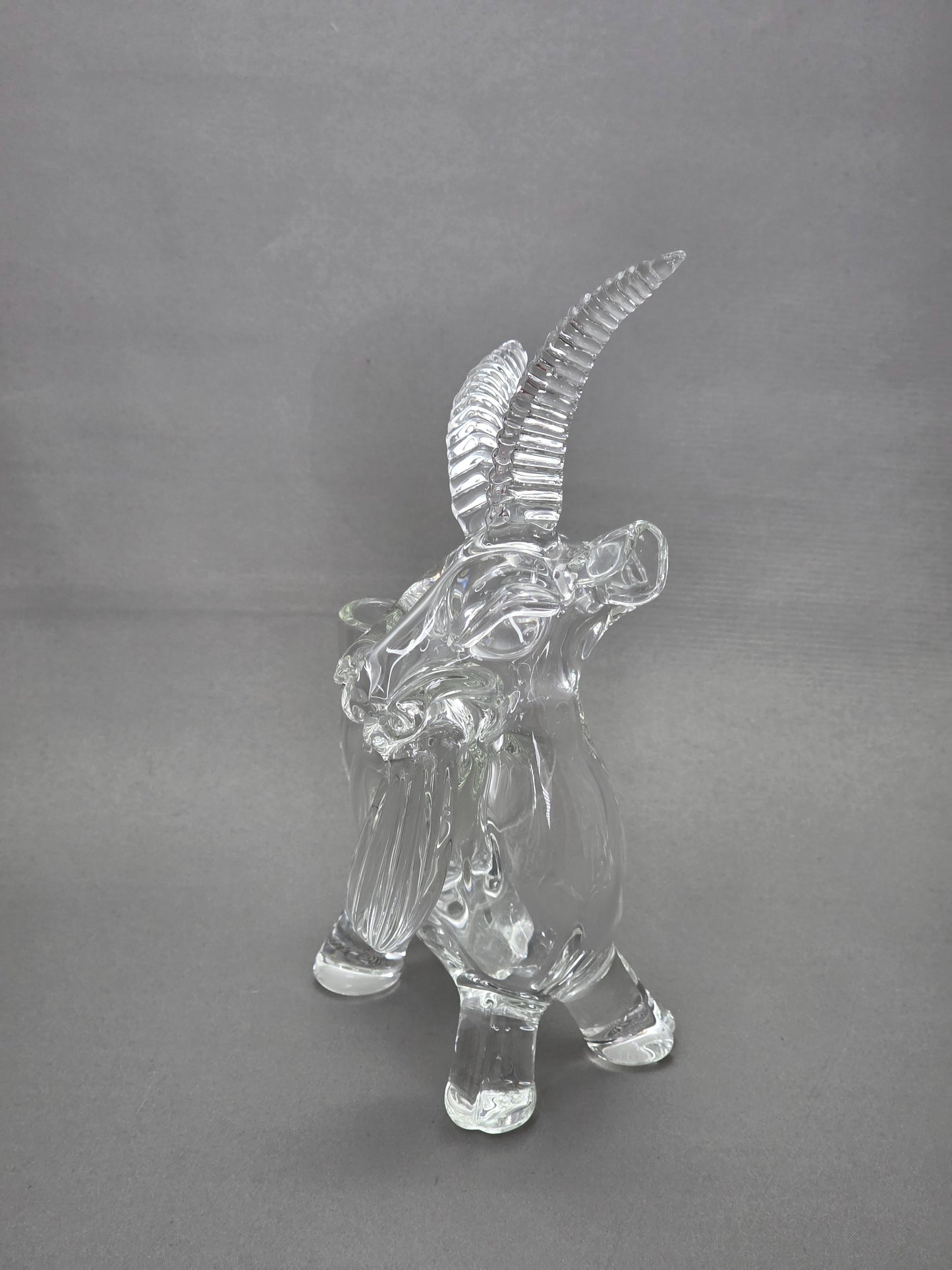 Robertson Glass Rig. Clear Goat glass rig on a white background 