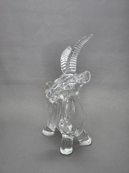 Robertson Glass Rig. Clear Goat glass rig on a white background 