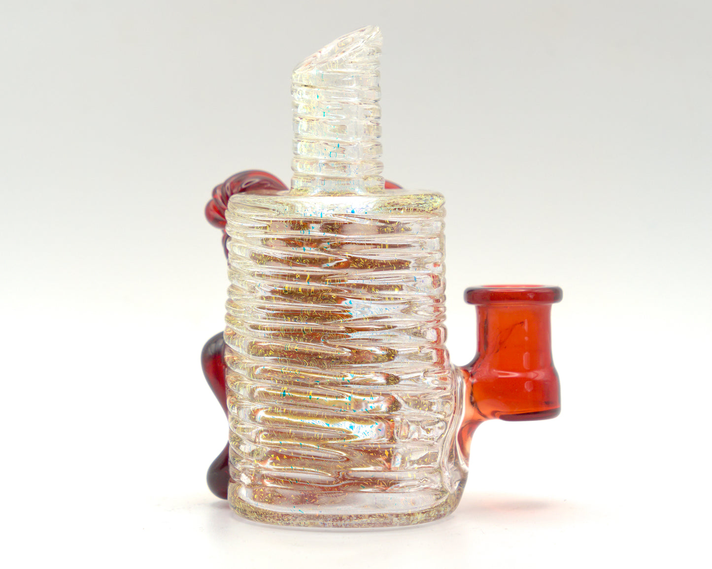 Frostys Fresh Glass figure with a face on a white background